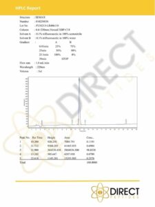 Semax HPLC 2023 Certificates_DIRECT PEPTIDES